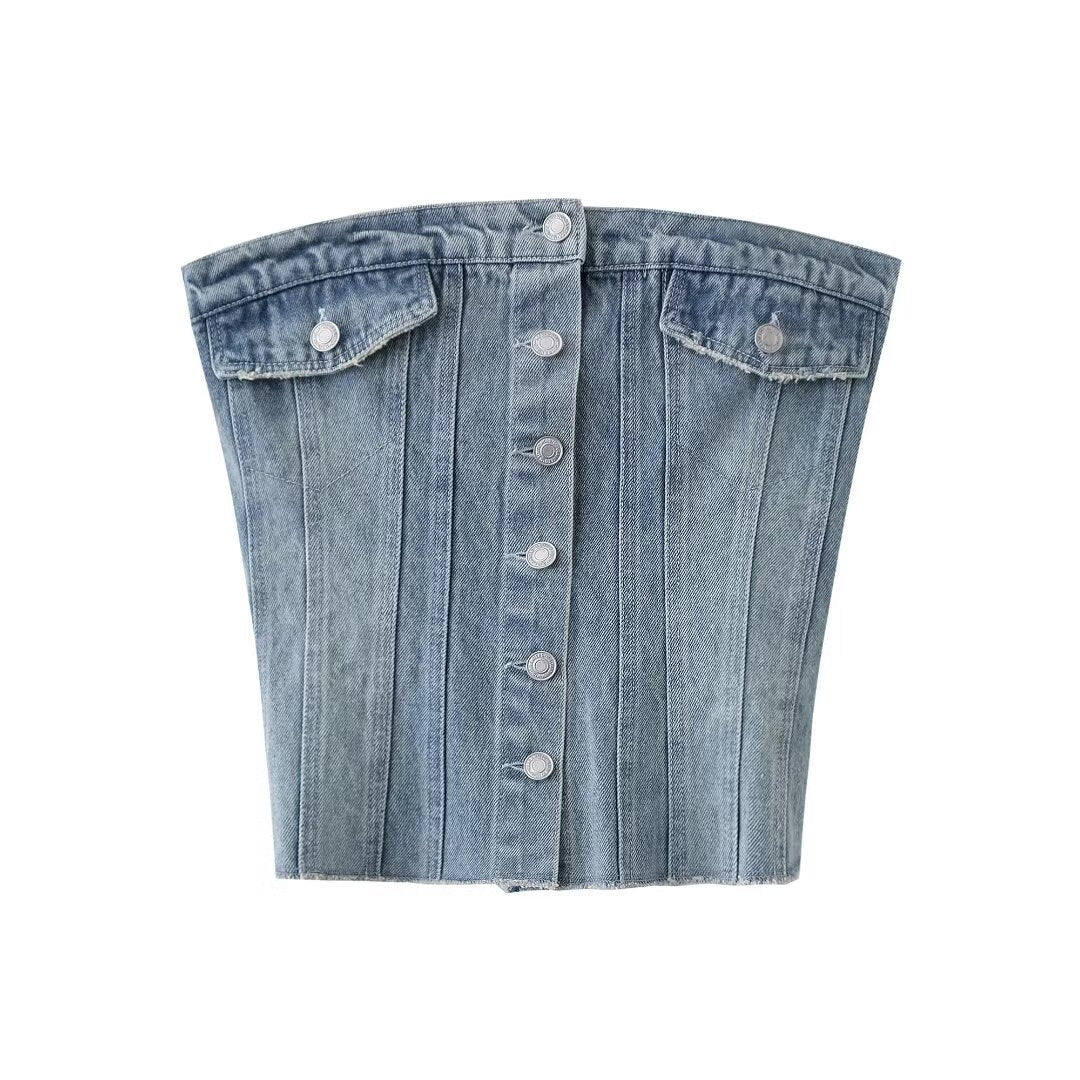 Women’s Denim Short Top - electronic accessories