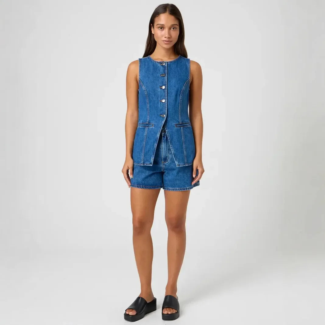 Women’s Denim Shorts Set