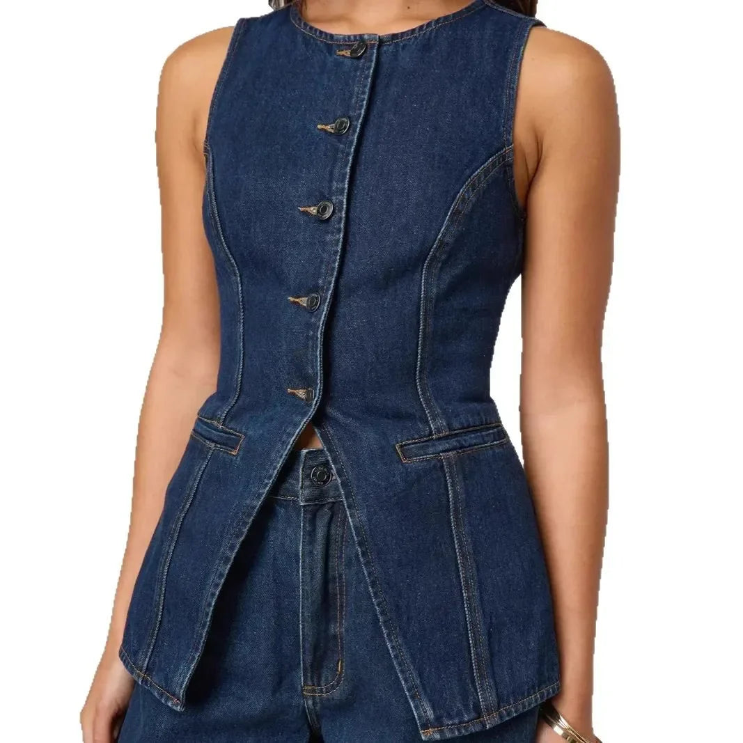 Women’s Denim Shorts Set