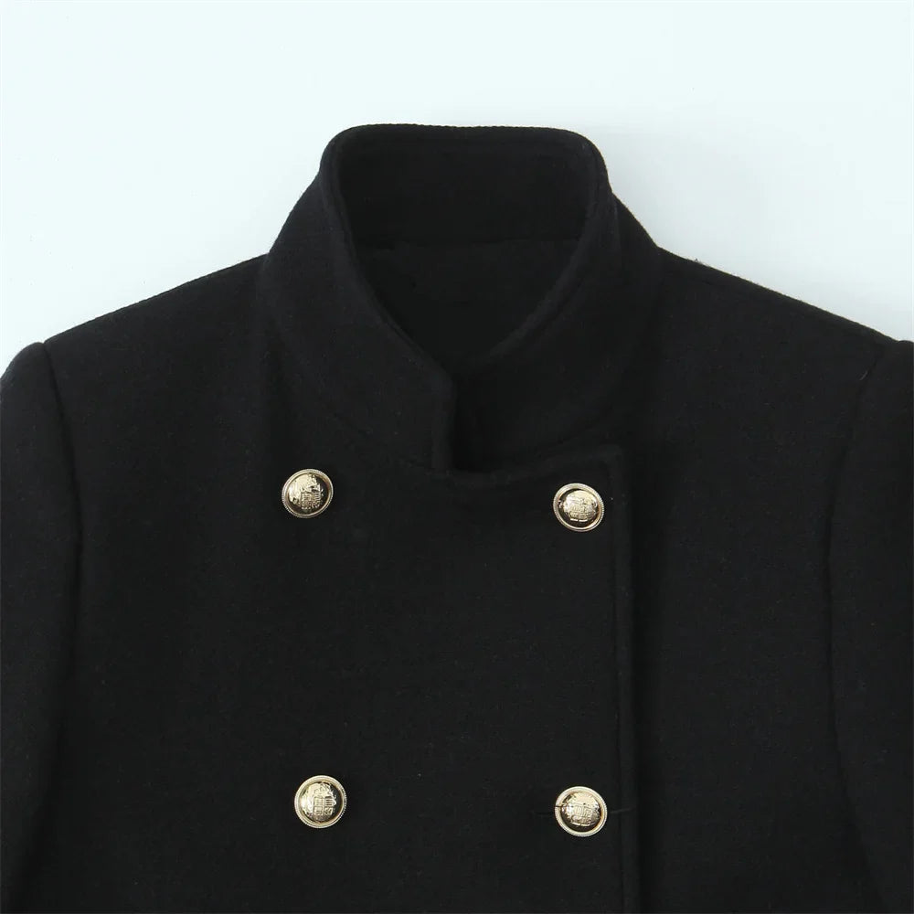 Women’s Double Breasted Coat Jacket