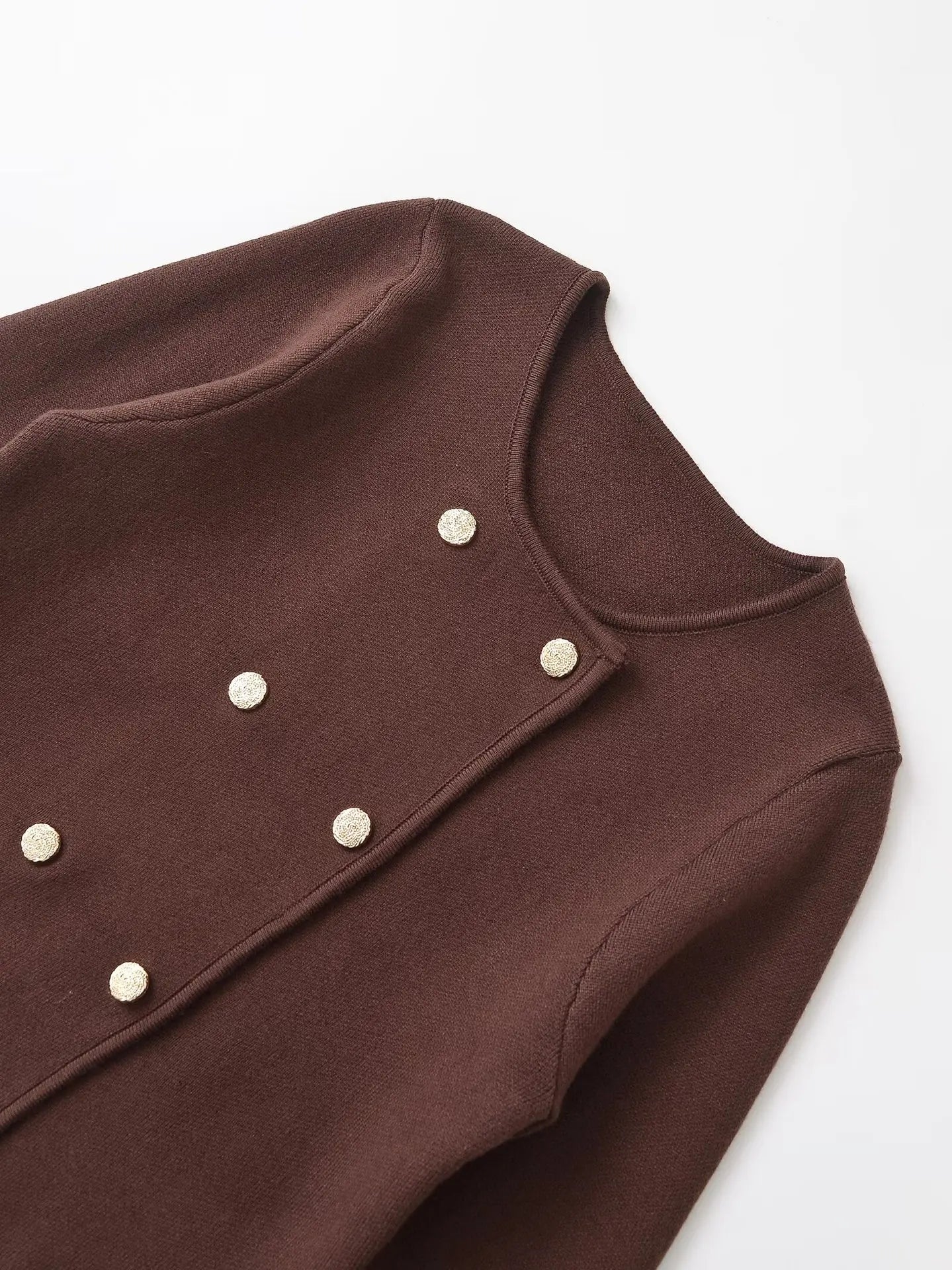 Women’s Double-collar Long-sleeved Knitted Cardigan for women