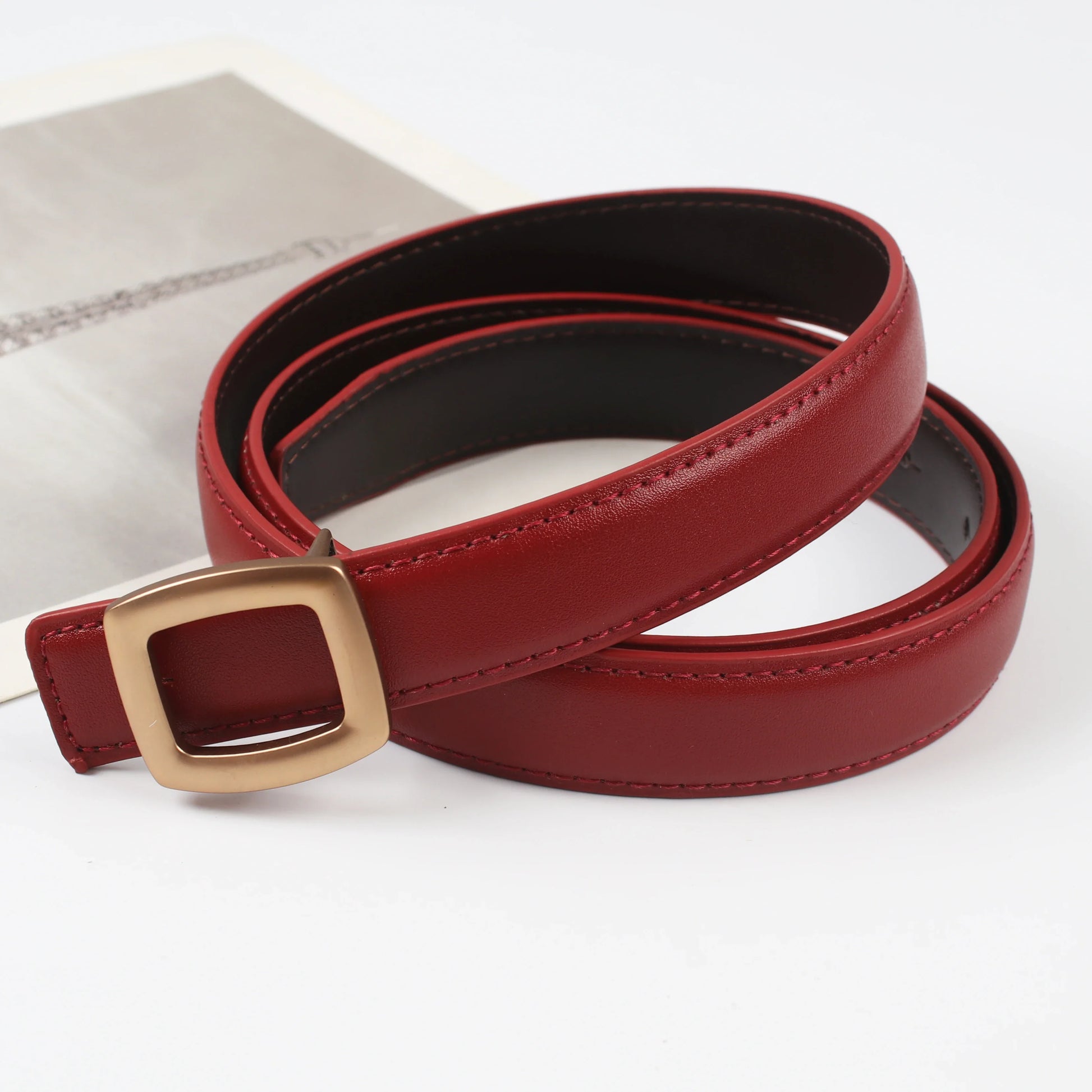 Women’s Elegant Belt - F-red / 110cm