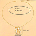 Women’s Fashion Alloy Creative Oval Necklace - electronic accessories