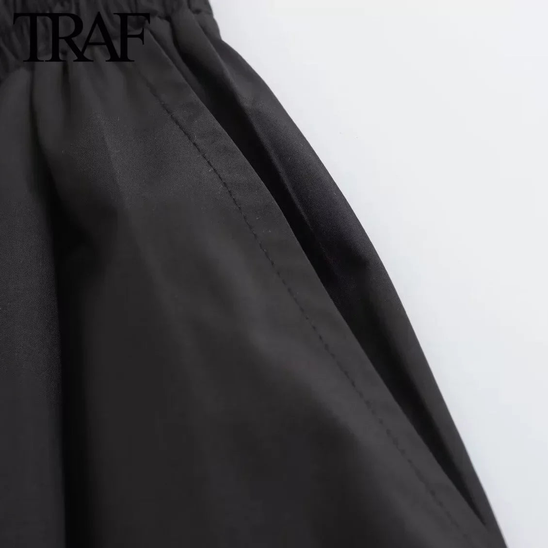 Women’s Fashion Black Wide Pleated Swing Vintage - Other