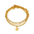 Women's Fashion Casual Starfish Golden Chain Anklet - Norellé