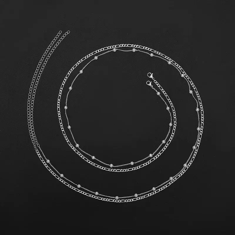 Women’s Fashion Round Beads Chain Double-layer Waist - Style28 - electronic accessories