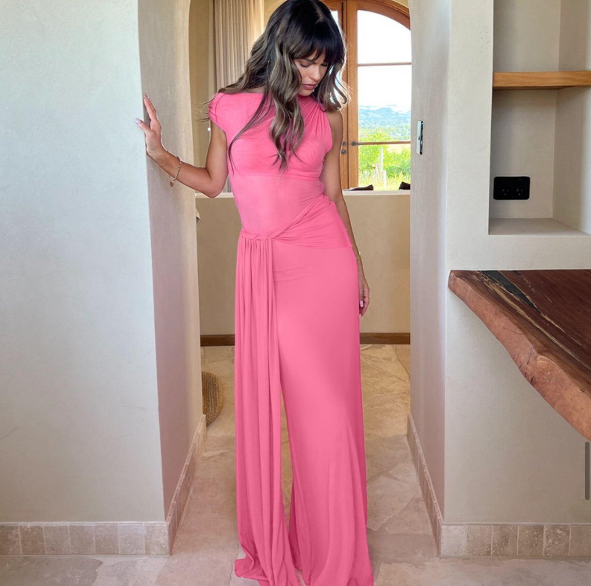 Women’s Fashion Slim Waist Dress - Other