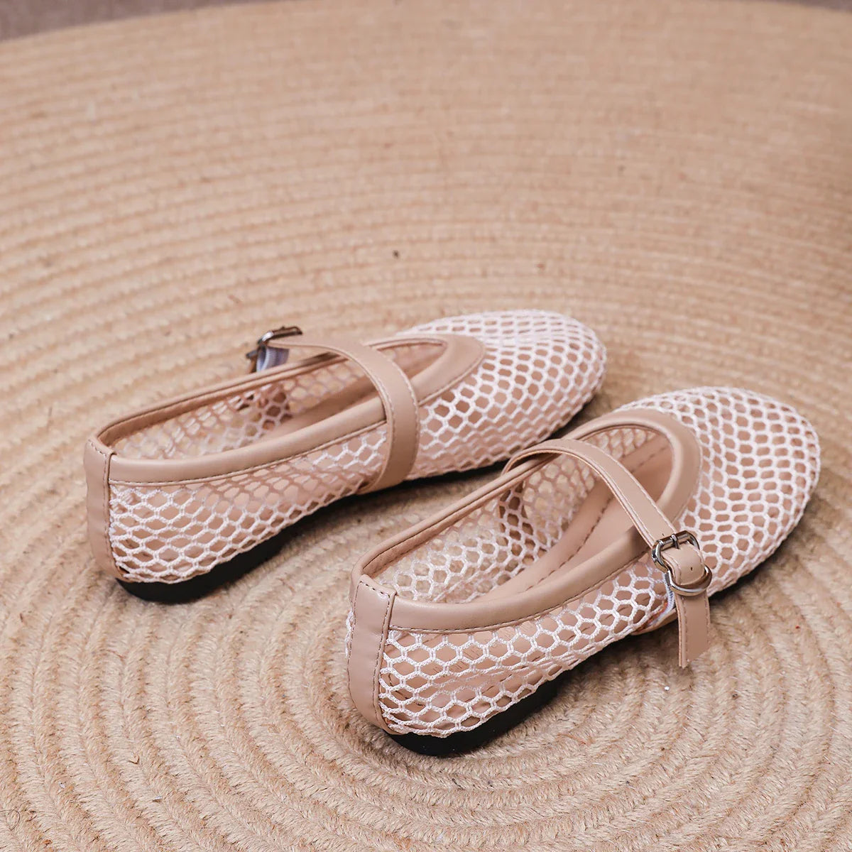 Women’s Flat Shoes - apricot / 35