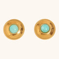 Women’s French Royal Style Earrings - Gold - electronic accessories
