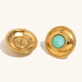 Women’s French Royal Style Earrings - Gold - electronic accessories
