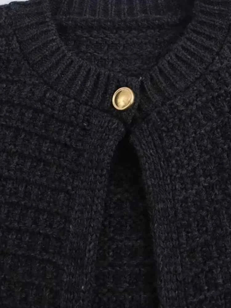 Women's Front Button Knit Cardigan Sweater