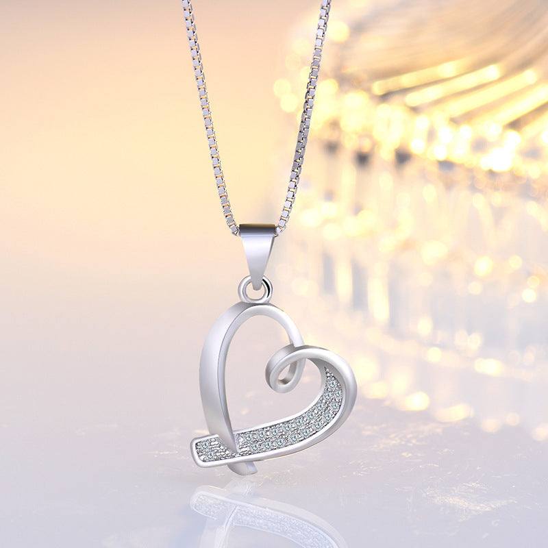 Women’s Heart Necklace Hollow Clavicle Chain - electronic accessories