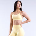 Women’s High Elastic Nylon Cross Bra Underwear - L / Yellow - Other