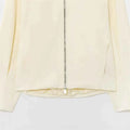 Women's Jacket with Simple and Versatile Zipper Collar Long Sleeve