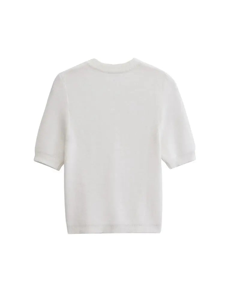 Women’s Knitted Cardigan Sweater with Buttons