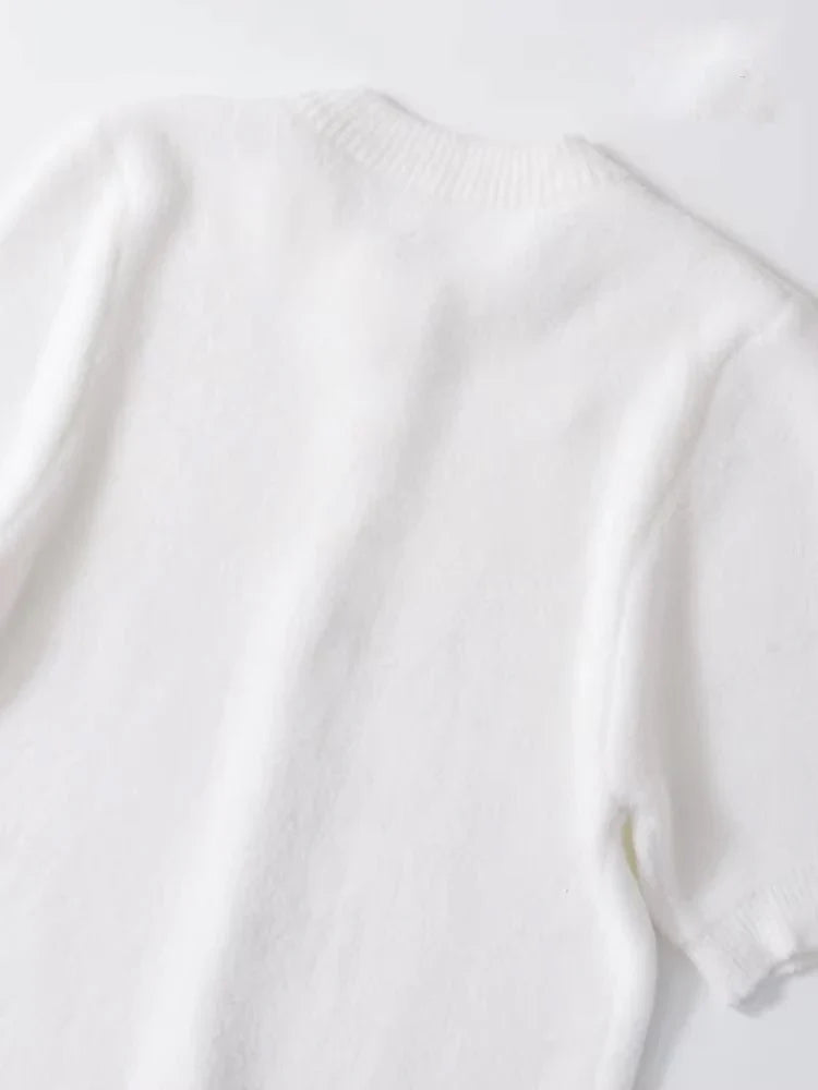 Women’s Knitted Cardigan Sweater with Buttons