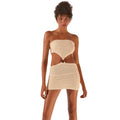 Women’s Knitted Dress Tube Top Short Skirt - Other