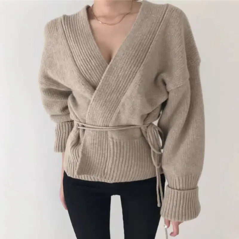 Women’s Long Sleeve Oversized Knitwear - 9521 6941 xin / One Size