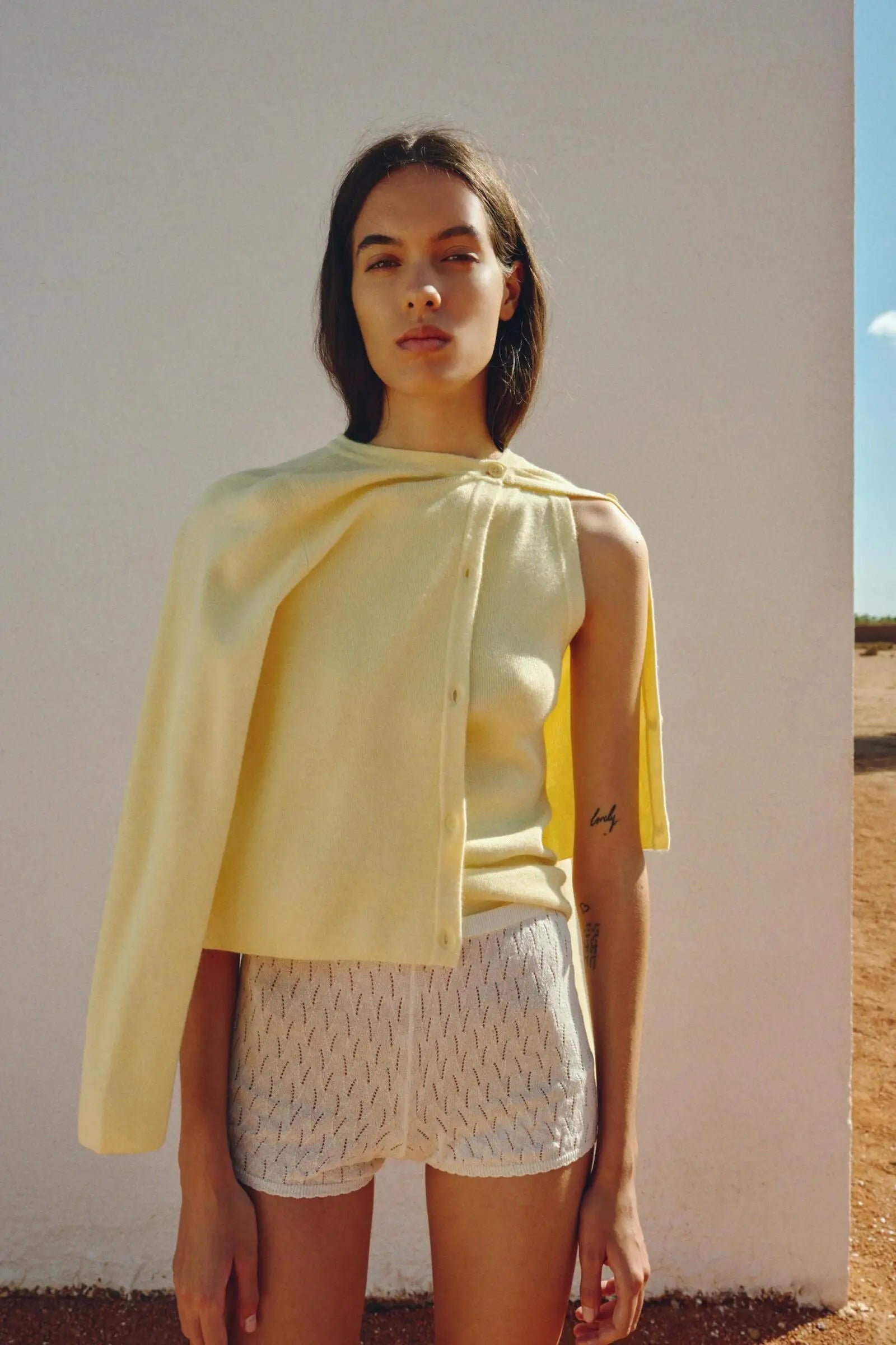 Women’s Long Sleeve Round Neck Flat Needle Knitted Jacket