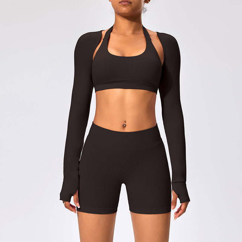 Women’s Long-sleeved Waistcoat - Brown / L - Other