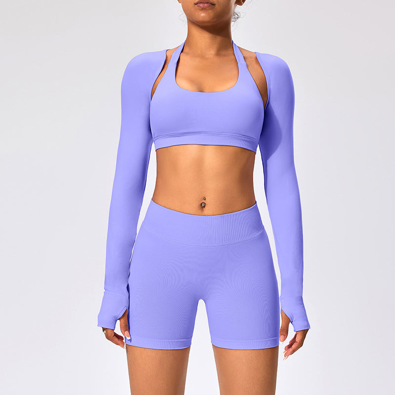 Women’s Long-sleeved Waistcoat - Catharanthus Roseus / L - Other