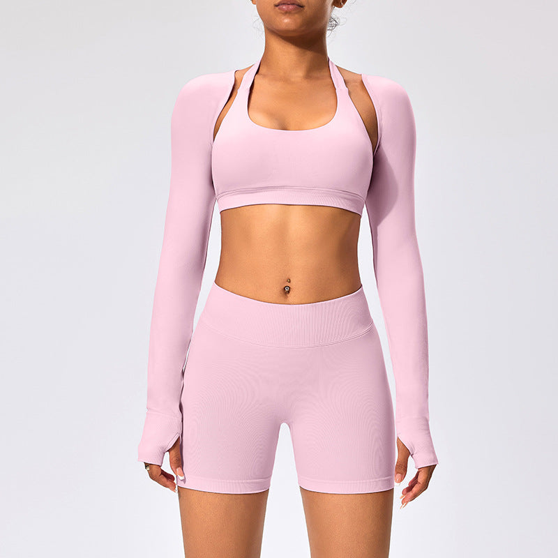 Women’s Long-sleeved Waistcoat - Light Pink Rose / L - Other