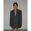 Women’s Loose Retro Small Suit - GRAY / S