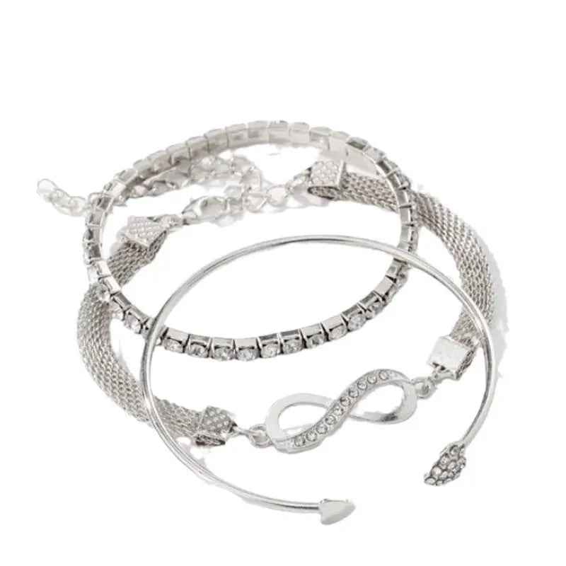 Women’s Loving Heart With Opening Bracelet Creative Retro Simple - electronic accessories