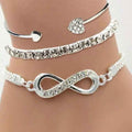 Women’s Loving Heart With Opening Bracelet Creative Retro Simple - Silver - electronic accessories