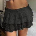 Women’s Mini Skirt Floral Elastic Waist