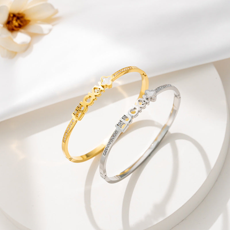 Women’s Non-fading Gold Plated Bracelet - electronic accessories