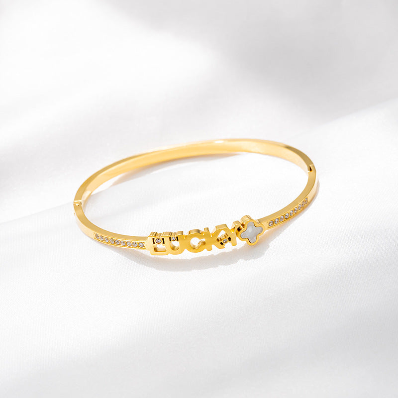 Women’s Non-fading Gold Plated Bracelet - electronic accessories