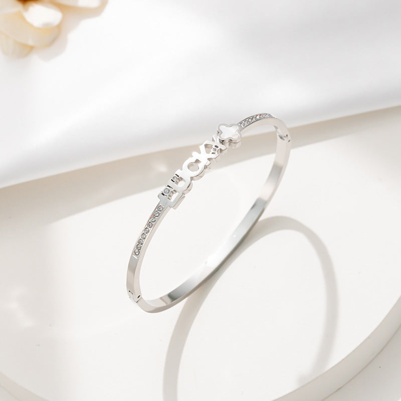 Women’s Non-fading Gold Plated Bracelet - Silver - electronic accessories