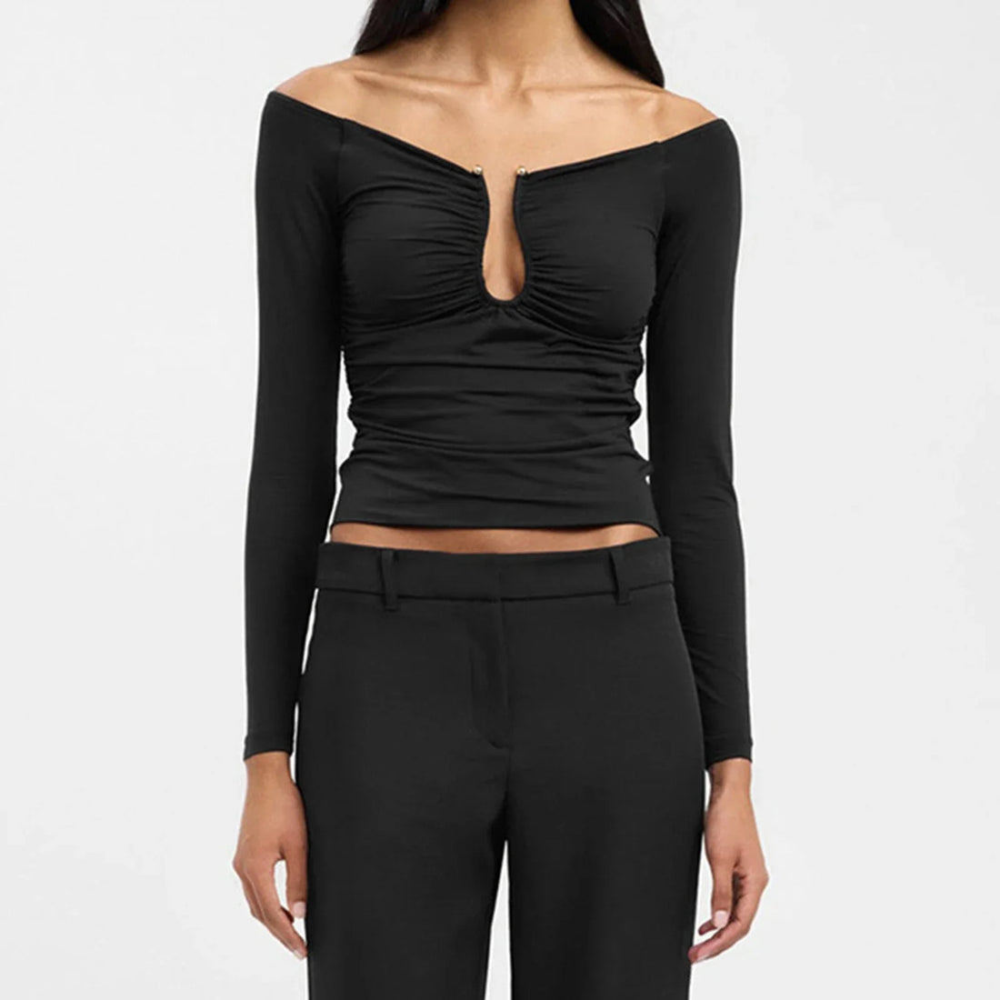 Women's Off Shoulder Crop Top