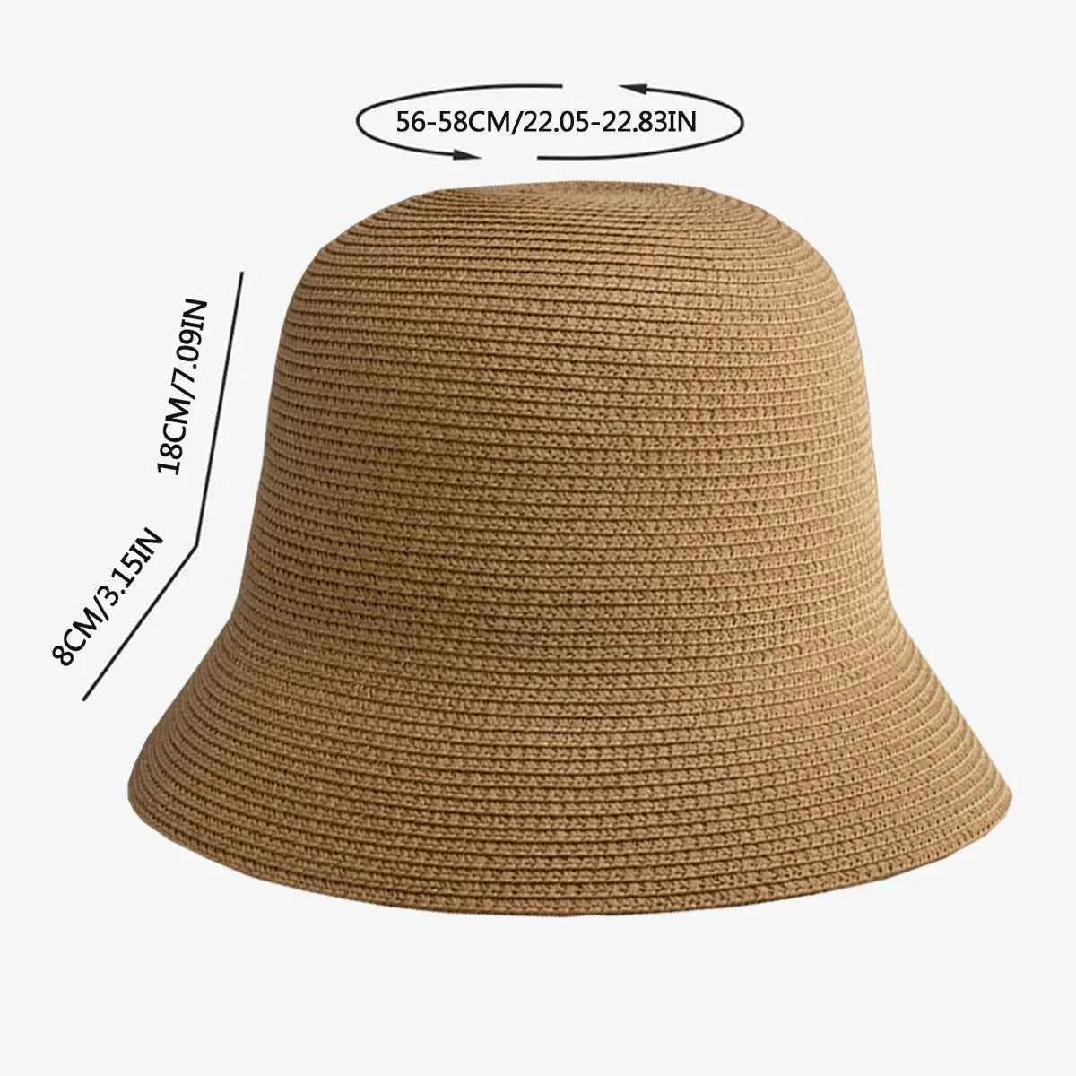 Women's Outdoor Sun Protection Straw Hat