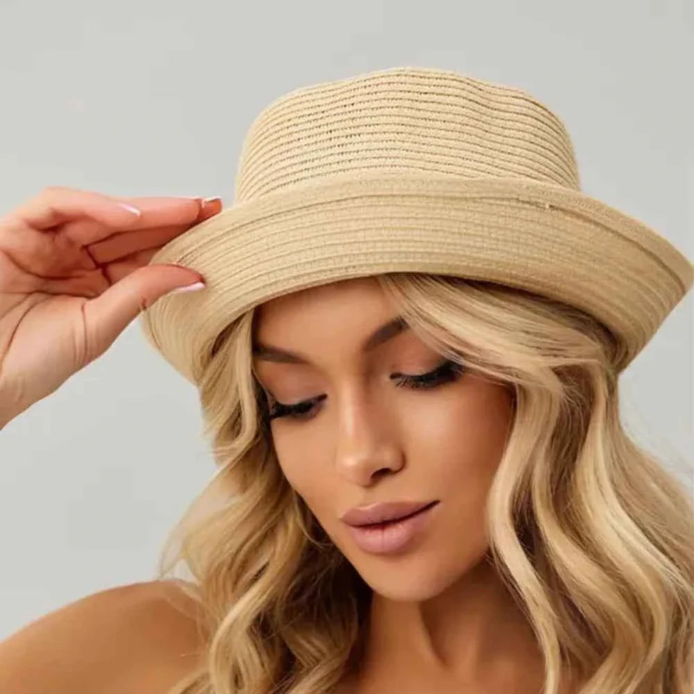Women's Outdoor Sun Protection Straw Hat