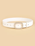 Women’s Oval Diamond Buckle Head Belt