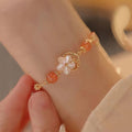 Women’s Personalized Hetian Yudie Bracelet - Begonia Orange - electronic accessories