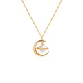 Women’s Planet Necklace Niche Design Temperament Saturn Clavicle Chain Versatile - Women / Rose Gold - electronic