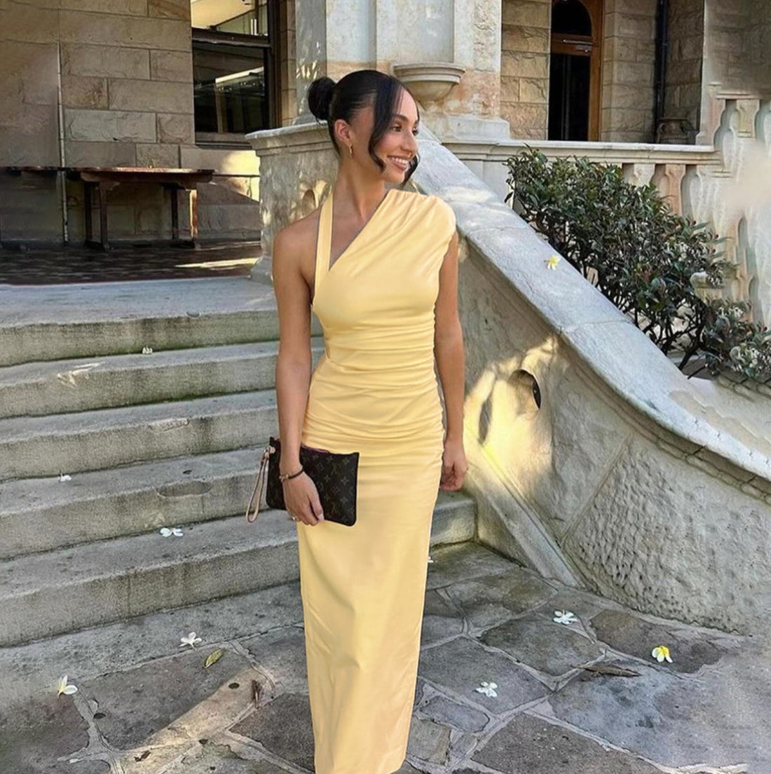 Women’s Pleated Backless Dress - Other