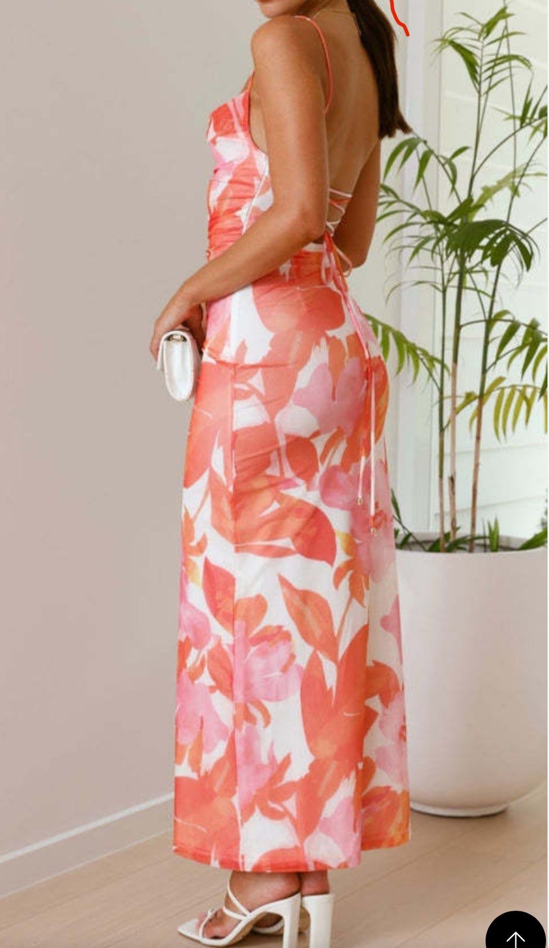 Women’s Printed Sleeveless Slim Hip Dress - Other