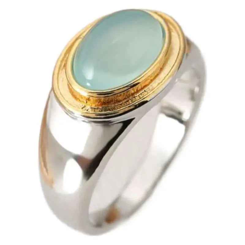 Women's Retro Gold-plated Two-color Opal Ring - Norellé