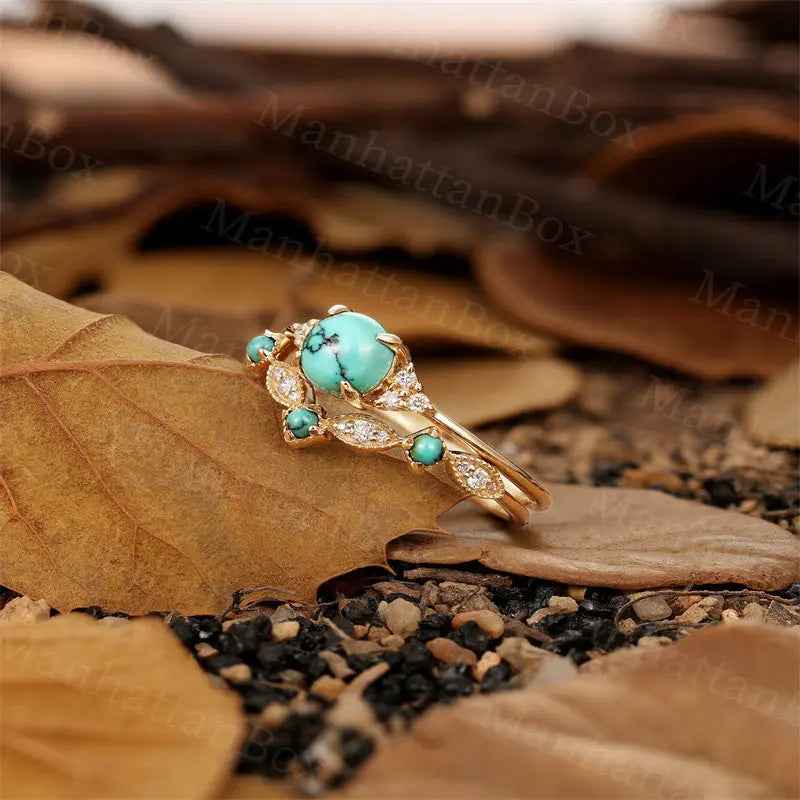Women’s Retro Turquoise Ring - electronic accessories
