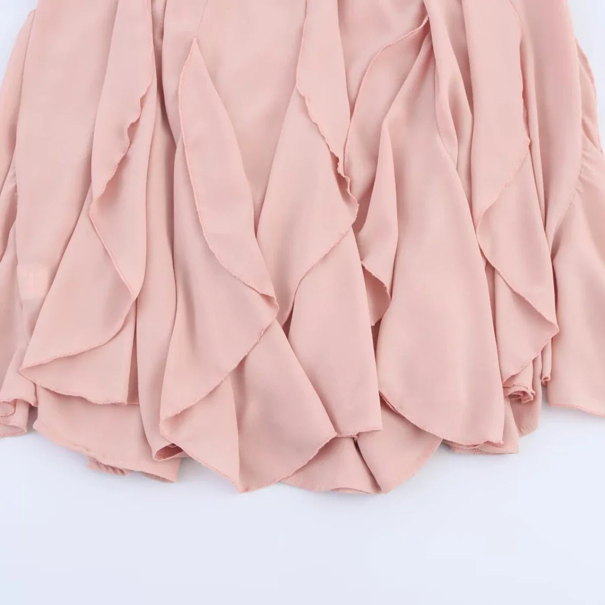 Women’s Ruffled Mini Skirt High Waist