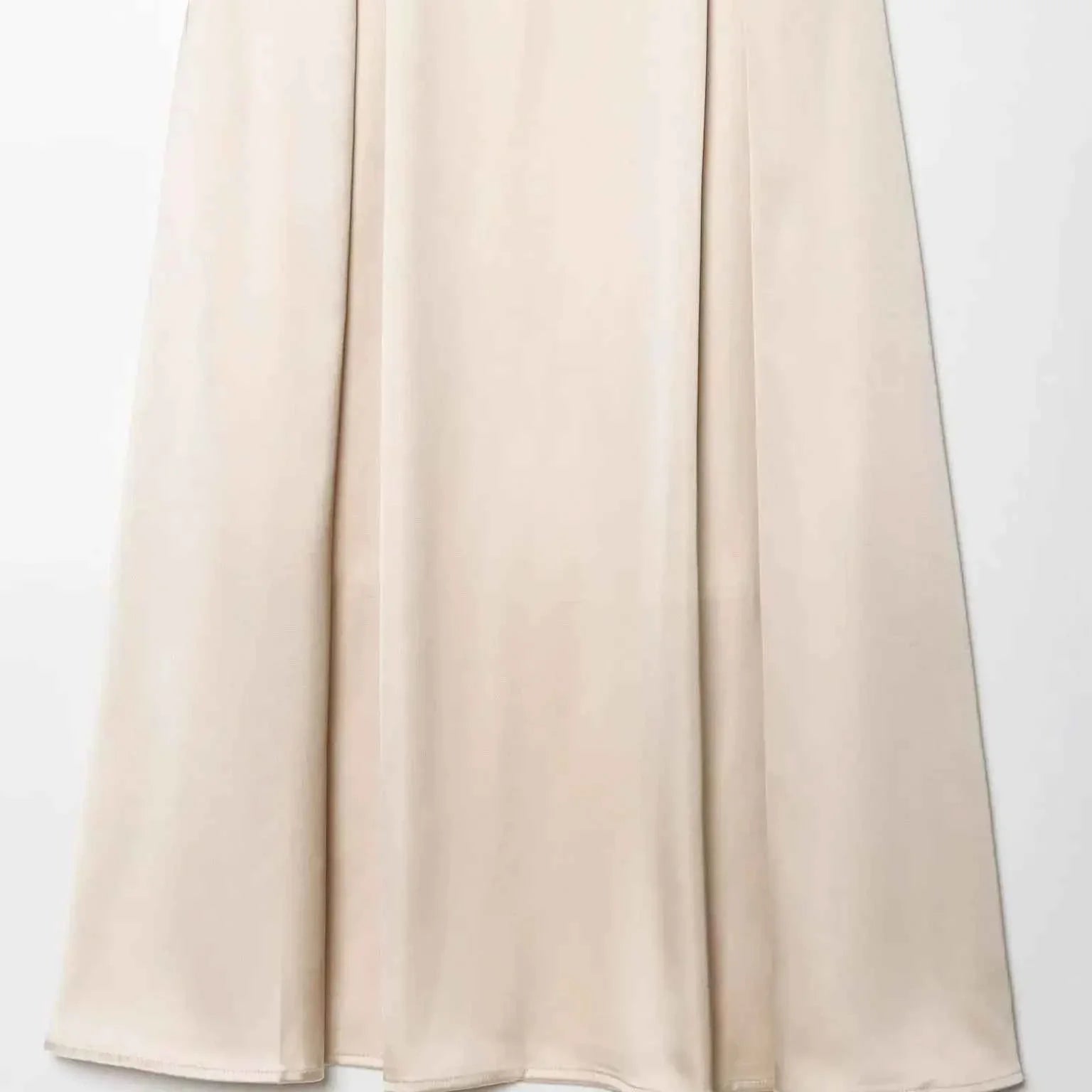 Women's Satin A-line Skirt High Waist