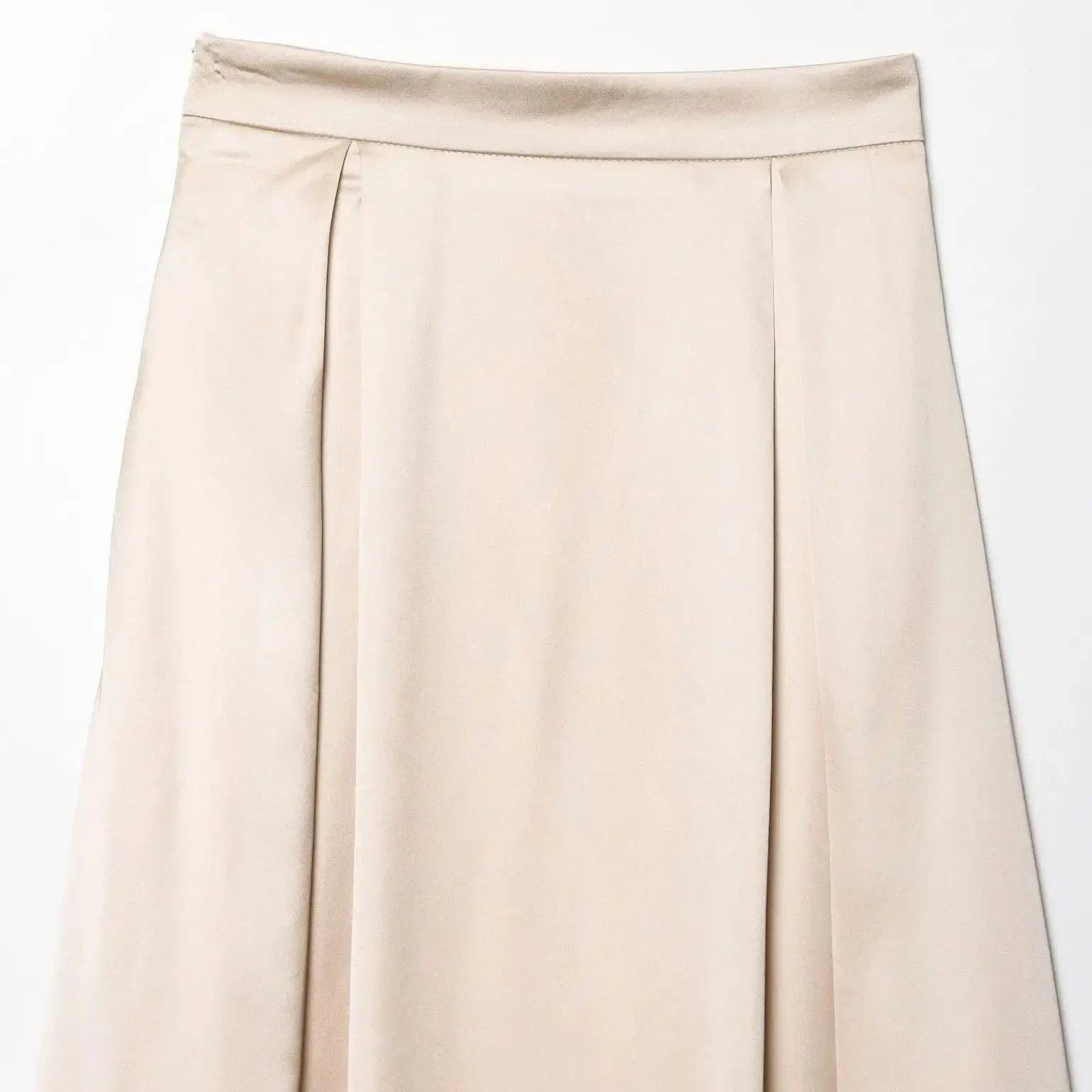 Women’s Satin A-line Skirt High Waist
