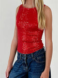 Women’s Sequin Glitter Tank Top