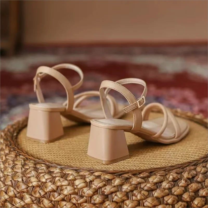 Women's Shoes Open Toe Thick Heel Sandals