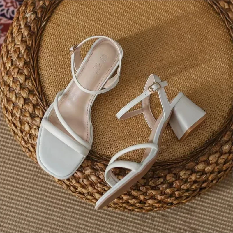 Women's Shoes Open Toe Thick Heel Sandals