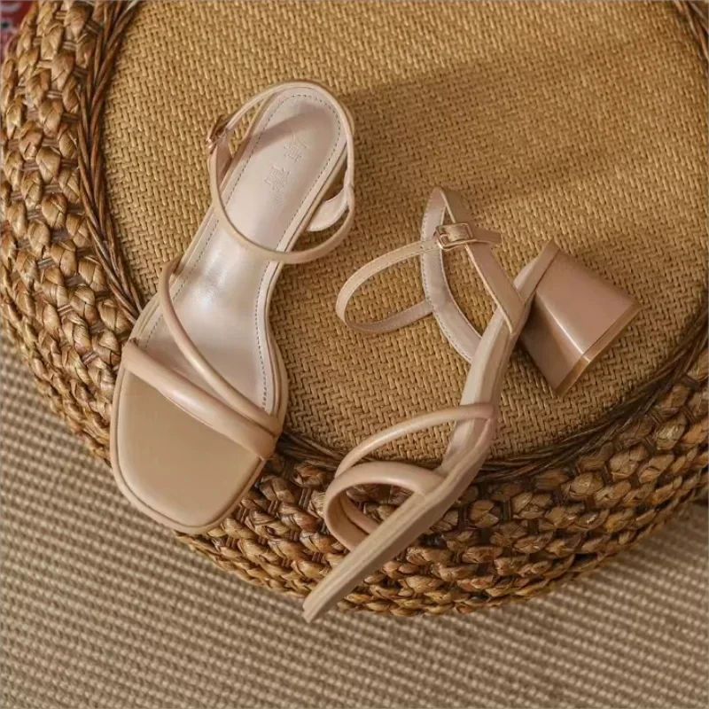 Women's Shoes Open Toe Thick Heel Sandals